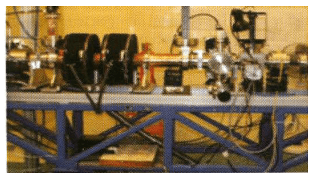 Fig. 59: Pair of air cooled solenoids mounted in the Linac assembly.