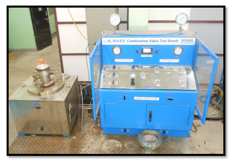Figure 17: Hydraulic cum Pneumatic Valve Test Bench facility in CSPCS