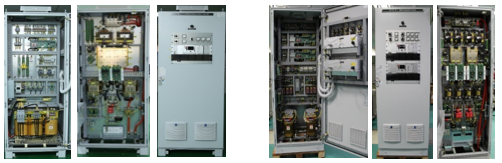 +/- 300 A (left) and +/- 100 A (right) power converters for FAIR. Germany