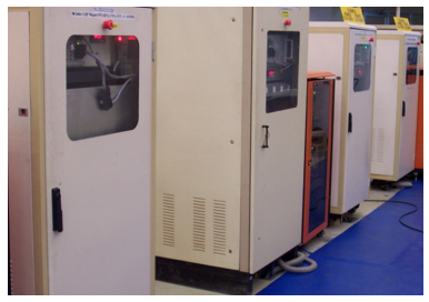 Photograph of power converters for Q3 type magnets in Indus-2