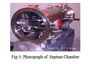Fig-3: Photograph of  Septum Chamber