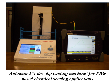 Automated ‘Fibre dip coating machine’ for FBG based chemical sensing applications