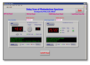 GUI for Delay Scan Photoelectron Spectroscopy Experiments