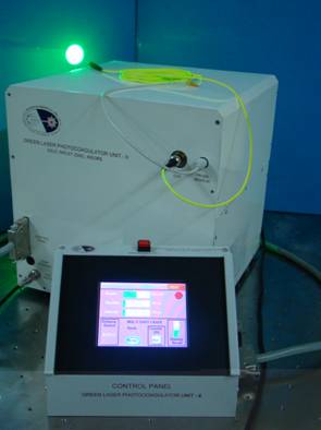 Green Laser Photo Coagulator Unit