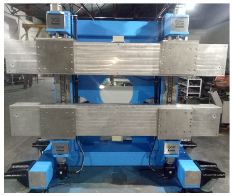 Fig. 101 : Mechanical support structure for a 2.5 m long prototype PM planer undulator.