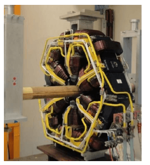 Fig. 96: Magnet characterization on rotating coil harmonic bench.