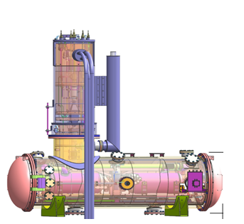 3-D Model Of HTS Cryostat