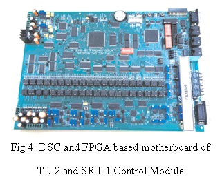 Fig.4: DSC and FPGA based motherboard of TL-2 and SR I-1 Control Module