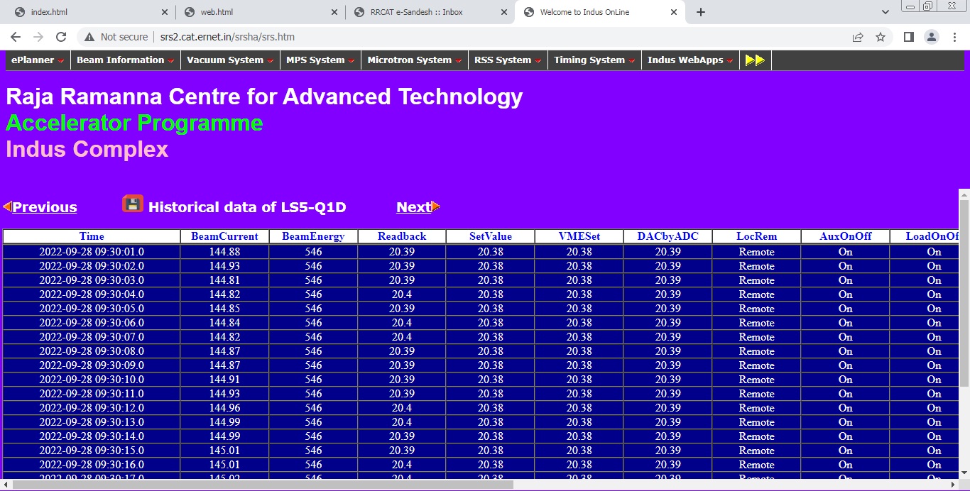 Screenshot of Indus OnLine