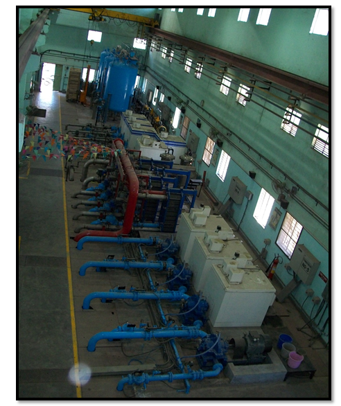 Figure 2: LCW Plant Service block Area view with Primary & Secondary Pumping Systems.
