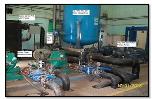 Figure 3: LCW Plant Indus-2 SRS cooling System view with PHE.