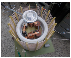 Air core -80 kV / 100 mA prototype HV generator with resonant power inverter