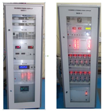 Installed Solenoid , Scanning & Steering Magnet power Supplies with Window Interlock Units for 10 MeV Industrial Vertical Linac.