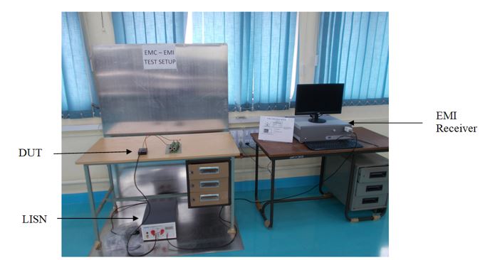 Test set-up for measurement of conducted emission (EMI )