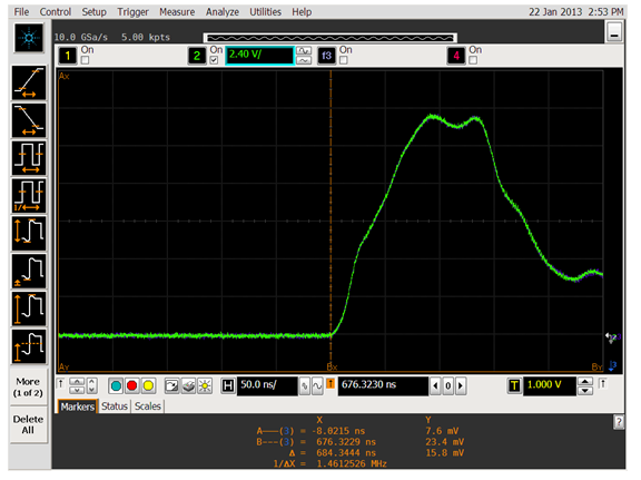 Booster extraction kicker current pulse