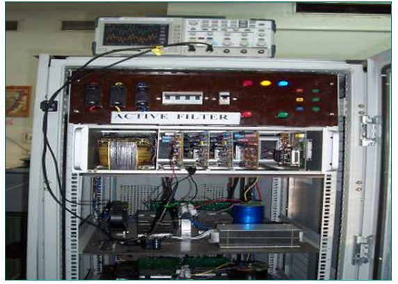 Active filter for line current harmonic correction