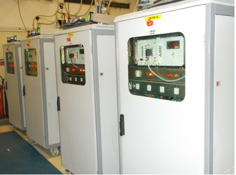 Photograph of installed Indus-1 quadrupole magnet power converters