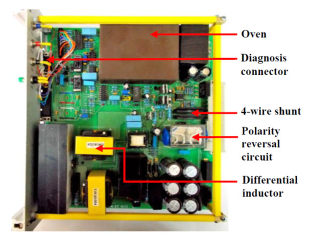 चित्र 6: विद्युत-चुम्बकों के लिए उच्च-स्थिरता, धारा-नियंत्रित, कार्ड-आधारित, एक ध्रुवी, स्विच-मोड शक्ति परिवर्तक