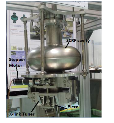 X-link tuner with single-cell SCRF cavity  