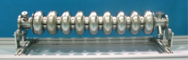 Nine-cell 1.3 GHz SRF cavity