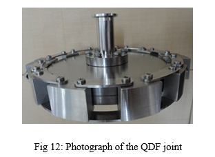 Fig 12: Photograph of the QDF joint