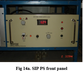 Fig 14a. SIP PS front panel