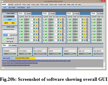 Fig.20b: Screenshot of software showing overall GUI