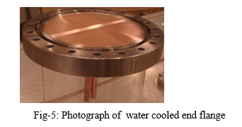 Fig-5: Photograph of  water cooled end flange