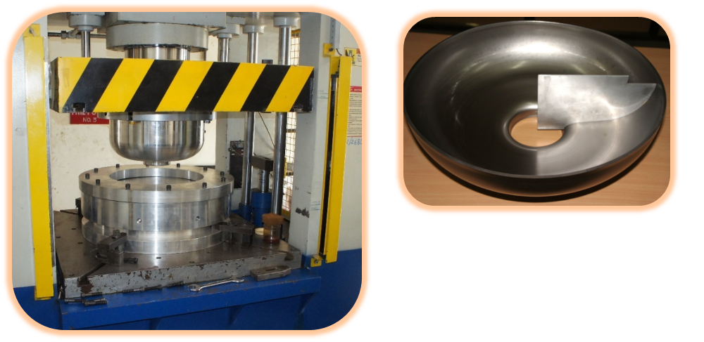Figure-13 Half cell forming and Half-cell with profile inspection template