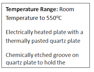 High temperature (RT-550°C) set up mounted on Huber Diffractometer