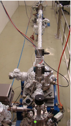 An overview of beamline looking from the sample position