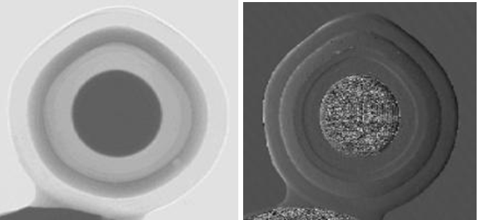  Visualization and measurement of layered micro-structure in TRISO fuel particle of CHTR