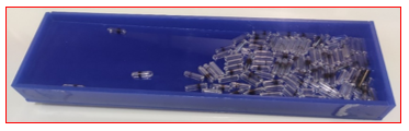 Figure 4: Cut & Sealed Tritium Vials of 10mm length