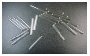 Figure 5: Cut & Sealed Tritium vials of ~25mm length