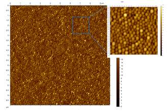 Fig. 20 AFM image of block copolymer template.