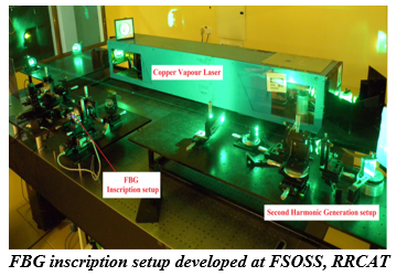 FBG inscription setup developed at FSOSS, RRCAT