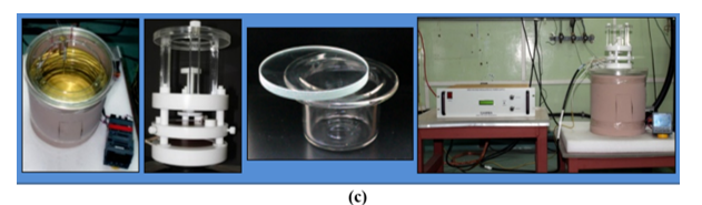 (c) Apparatus & experimental set up for poling of LN/PMMA nanocomposite samples