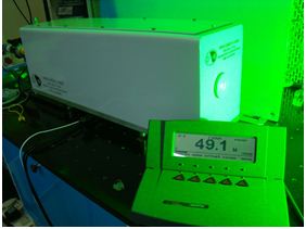 DPSS green laser based on coupled cavity